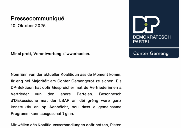 DP Conter Communiqué (10-10-2025) header