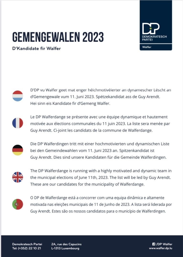 News - Walfer